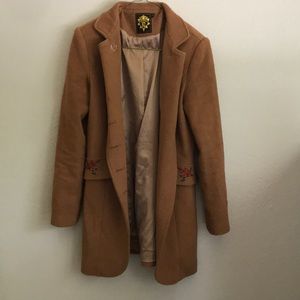 Brown pea coat